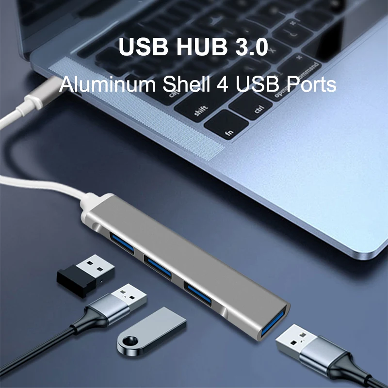 USB C HUB 3.0 Type C 3.1 4 Port Multi Splitter Adapter OTG For Lenovo Xiaomi Macbook Pro 13 15 Air Pro PC Computer Accessories