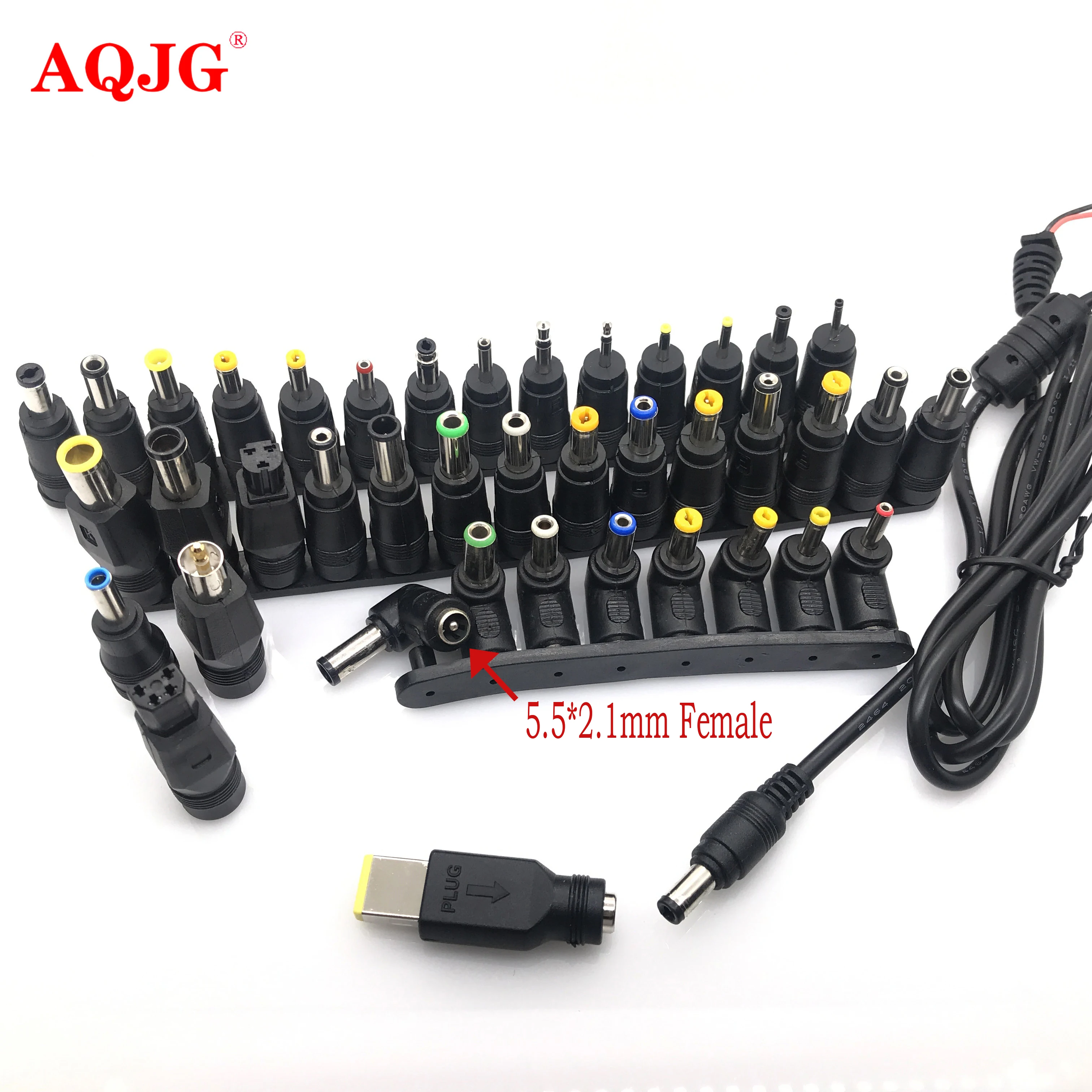 

40pcs 5.5*2.1mm Universal DC Power Supply Adapter Connector Plug DC conversion head Notebook power plug Power Adapter Converter