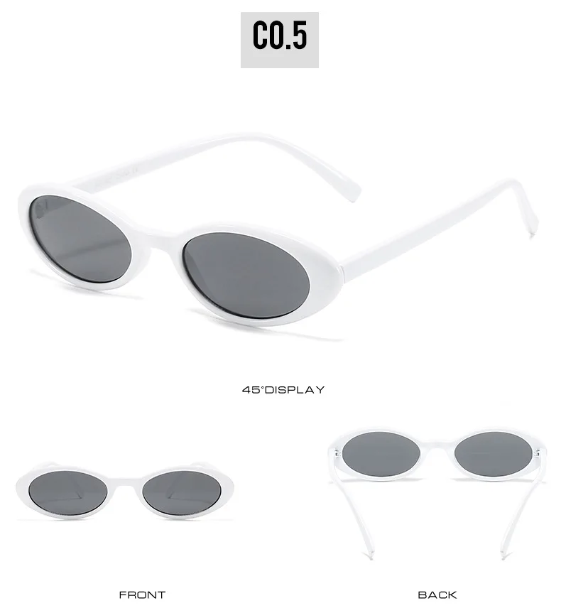 OEC CPO Sexy kleine ovale Damen-Sonnenbrille, 2025, neue Mode, Leopardenbraun, heiße Sonnenbrille, weiblich, Retro, bunt, Schattenbrille – Detail 10