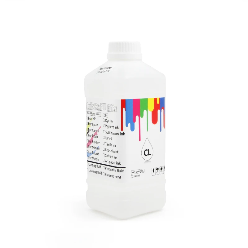 1000ML 500ML Płyn do czyszczenia głowic drukujących Eco Solvent do drukarek Epson, Roland, Mimaki, płyn do czyszczenia tubek — zdjęcie produktu 7