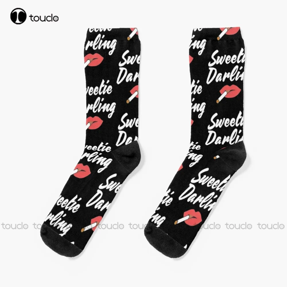 

Absolutely Fabulous Darling Fitted Scoop Socks Women Socks Personalized Custom Unisex Adult Teen Youth Socks 360° Digital Print