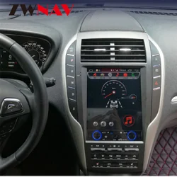 Android 11 DSP For Lincoln MKZ MKC MKX Continental 2013 - 2020 Tesla IPS Screen Car Multimedia Player GPS Navigation Audio Video