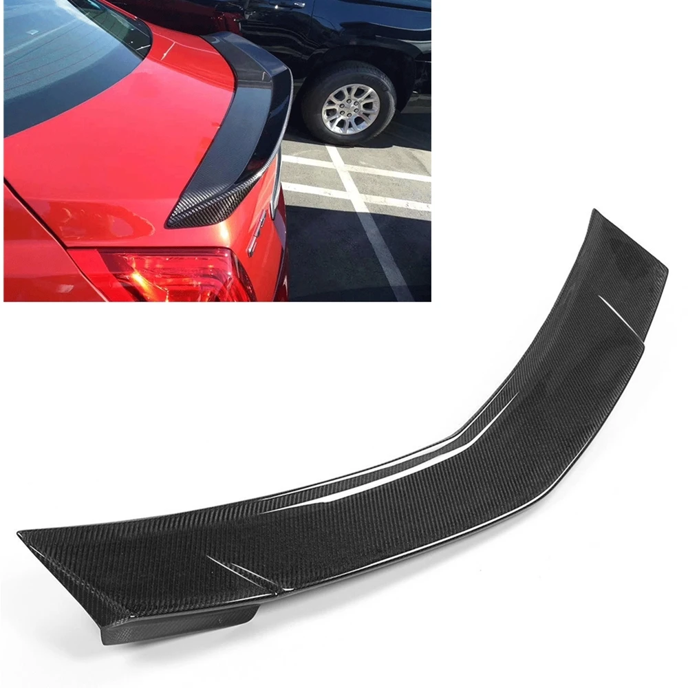 

Rear Spoiler Wing For Cadillac CTS Sedan 2008-2013 4 Door Carbon Fiber Car Decklid Flap Trunk Lid Trim Splitter Tailgate Lip