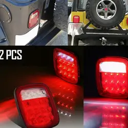 LED Rear Light Stop Tail Reverse Running Brake License Light for Jeep Wrangler TJ CJ YJ JK Truck Trailer Boat Tail light