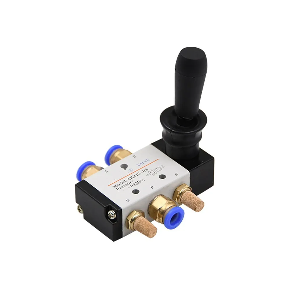 

4H210-08 4H310-10 4H410-15 Hand Manual Lever Operate 5 Way Port 2Position Air Control Pneumatic Valve 1/4" 3/8" 1/2" BSP Thread