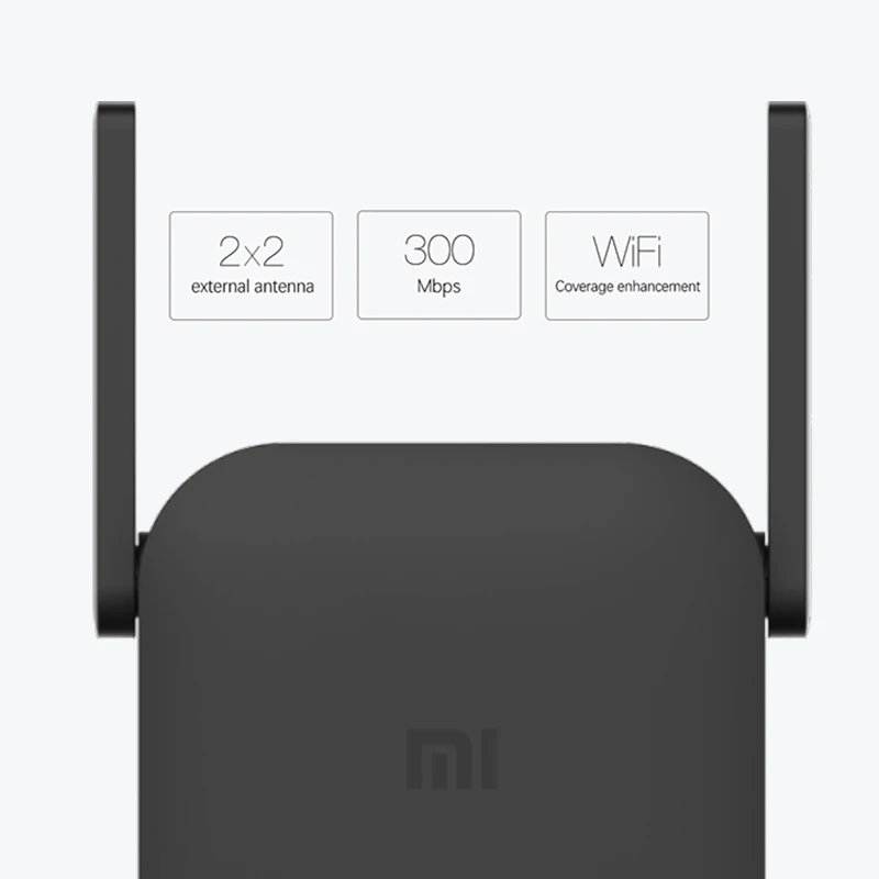 Global Version Xiaomi WiFi Router Amplifier Pro 300M Network Expander Repeater Signal Overlay Wireless Range 2 External Antennas