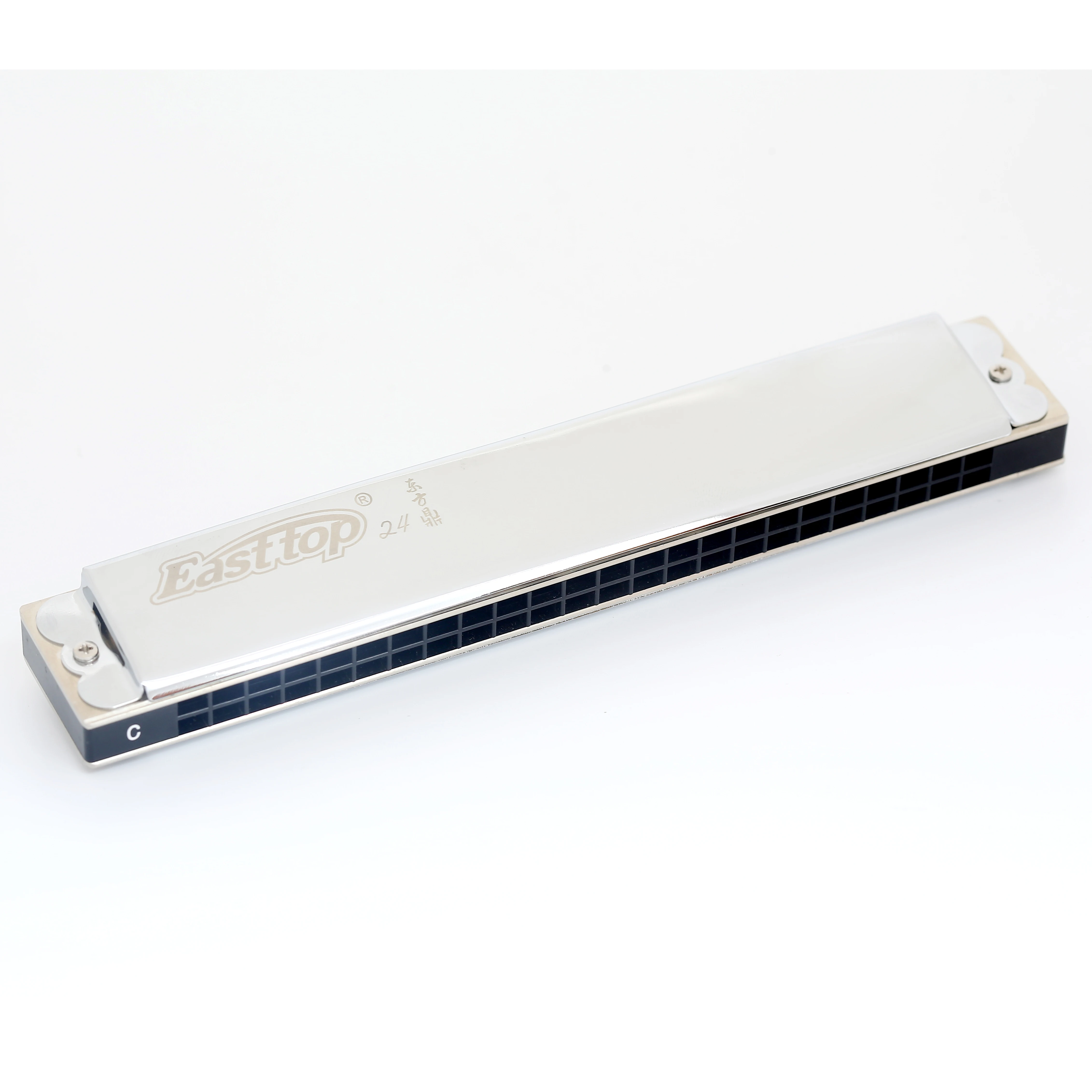 

Easttop Polyphonic Harmonica T2406 Thickened Playing Professional Reed 24 Hole Polyphonic C Tune Harmonica