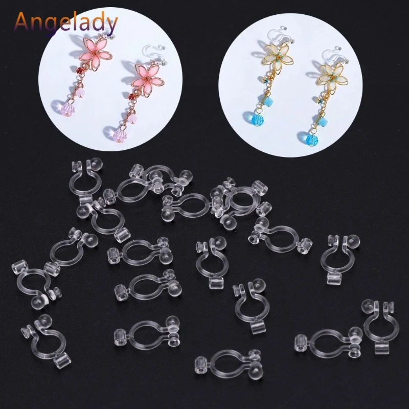 20Pcs Invisible Clip-on Earring Converters for Non Pierced Ears Jewelry Findings JUL3