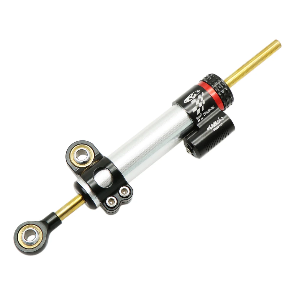 Nuoxintr CNC Universal Motorcycle Adjustable Steering Damper Stabilizer For HONDA Yamaha Kawasaki MT YZF R1 R6 ZX6R Ninja GSXR