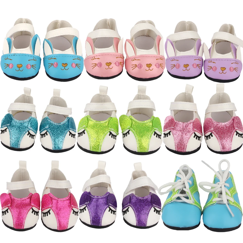 Zapatos de muñeca con lazo exquisito de 7cm, accesorios de ropa para muñeca americana de 18 pulgadas y 43cm, Mini botas para muñeca recién nacida para niña OG