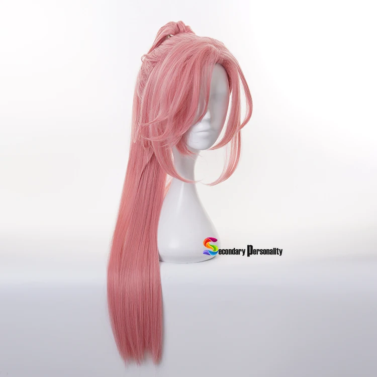 Anime SK8 Cherry Blossom Cosplay Wig Long Straight Pigtail Pink Ponytail Heat Resistant The Infinity SK Eight Cute 100cm Women