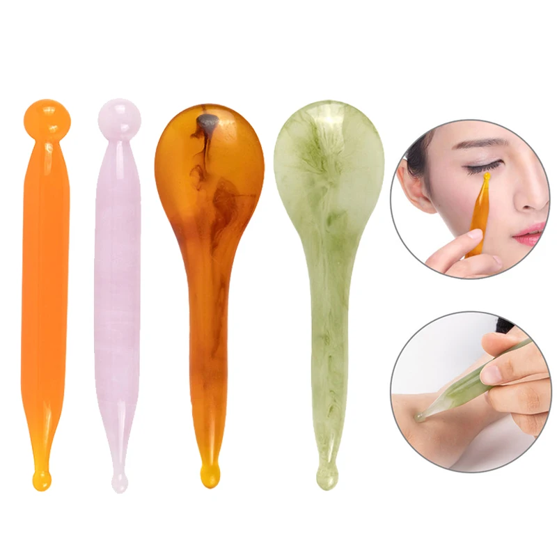 Natural Beeswax Stick Gua Sha Facial Massage Acupunctur Point Pen Chinese Medicine Guasha Beauty Messager Tool