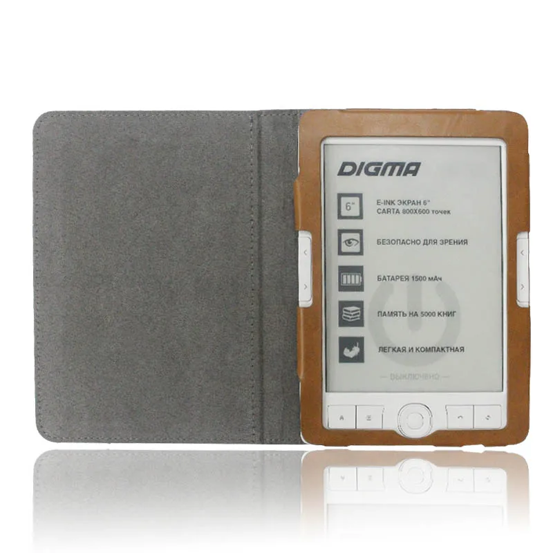 PU Leather  E-Book Case For Digma r63S/R63SDG eReader Tablet 6 inch Digma k1 Cover