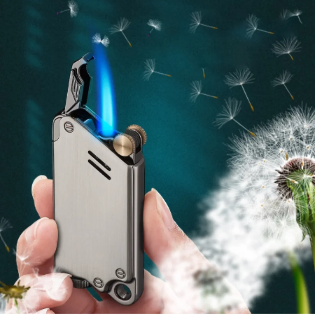 Windproof and Waterproof Inflatable Cigarette Lighter, Jet Torch, Butane Gas Lighters, Smoking Accessories, New, 2022