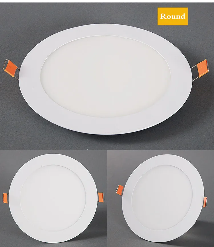 1pcs LED Panel Light 3W 6W 9W 12W 15W 18W 25W Recessed Ceiling LED Downlight Indoor Spot Light AC110V 220V Driver Incl