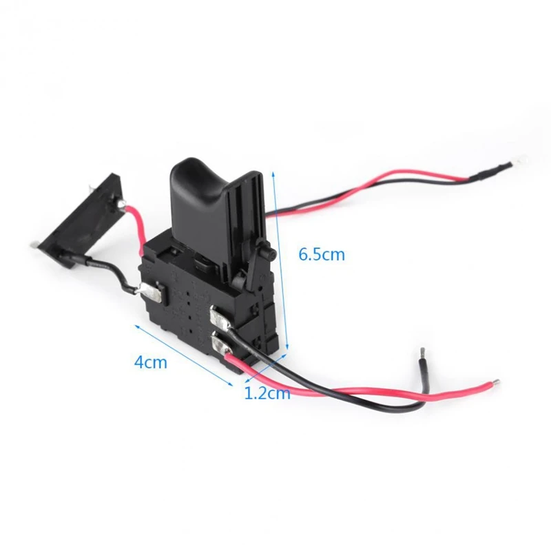 7.2 V - 24 V batteria al litio trapano avvitatore a batteria interruttore di controllo della velocità interruttore di innesco con piccola luce