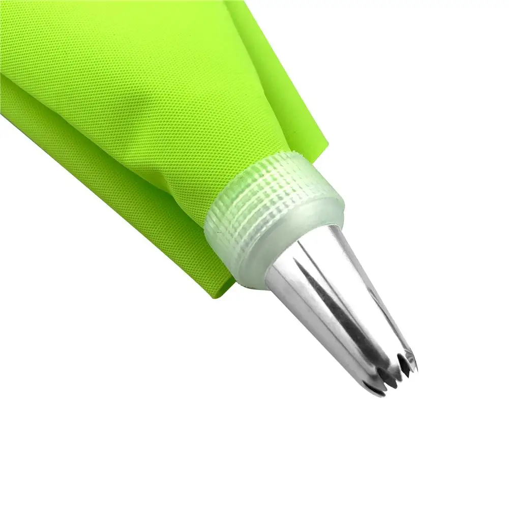 7 PCS/Set Silicone Pastry Bag Tips Kitchen DIY Icing Piping Cream Reusable Pastry Bags +6 Nozzle Set Cake Decorating Tools