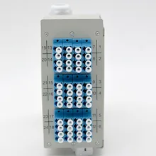 Hot Sell 1PCS New 12 Port LC Fiber Optic Terminal Box Rail Mounted Supports SC/FC/ ST/LC Coupler 24 / 48 Core Wholesale