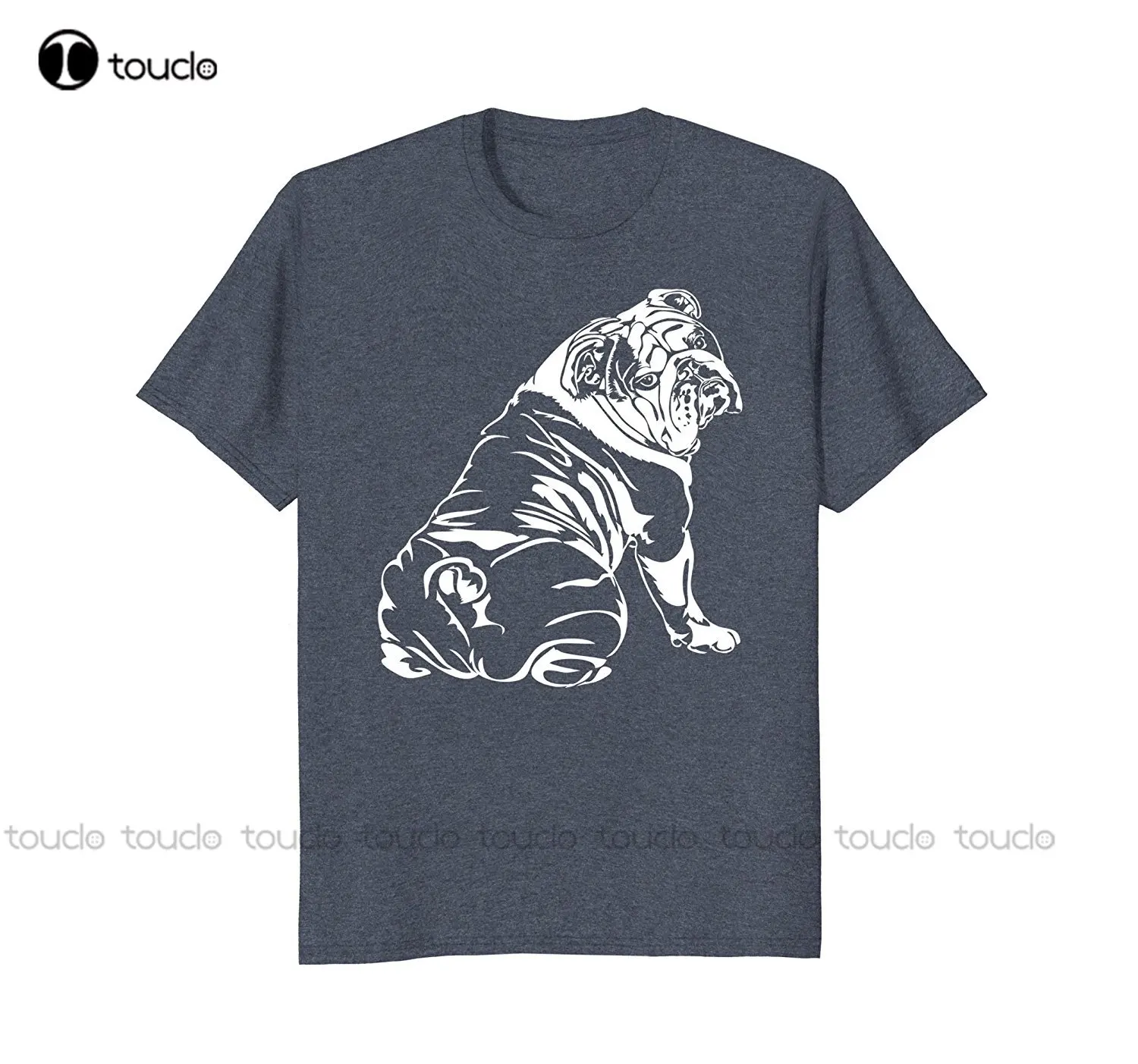 Summer Fashion Streetwear Tops Summer Style Cotton Short Slevee English Bulldog T-Shirt Dog Hund Baseball T Shirts Xs-5Xl