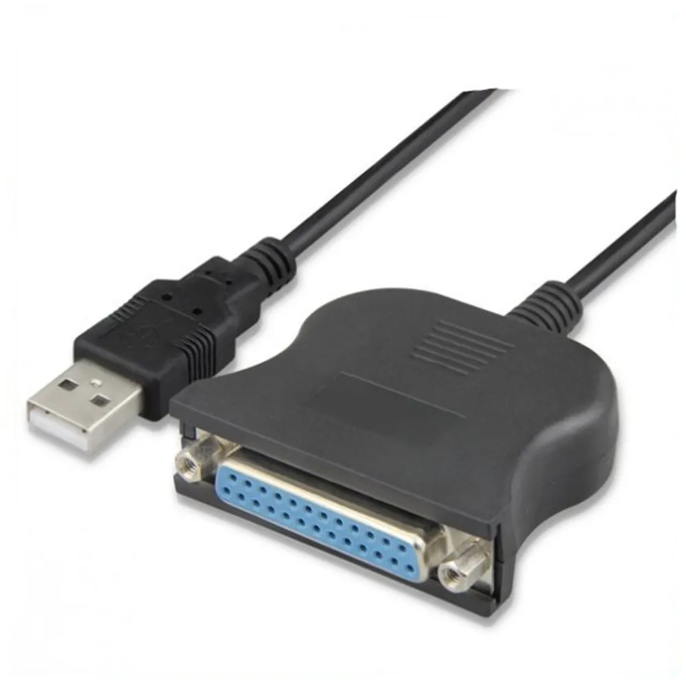 USB 2.0 To DB25 Cable Print Converter Cable LPT USB Adapter LPT Cable LPT To USB Cable Black