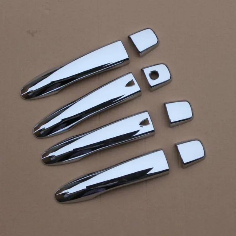 For Nissan Sentra B17 2014 2015 2016 2017 2018 2019 Chrome Door Handle Cover Pad Sticker Molding Styling Overlay Car Accessories