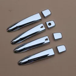 For Nissan Sentra B17 2014 2015 2016 2017 2018 2019 Chrome Door Handle Cover Pad Sticker Molding Styling Overlay Car Accessories