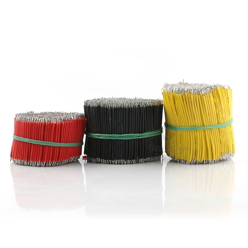 50PCS/LOT Tin-Plated Breadboard PCB Solder Cable 24AWG 5cm/8cm/10cm/15cm/20cm Fly Jumper Wire Cable Tin Conductor Wires 1007