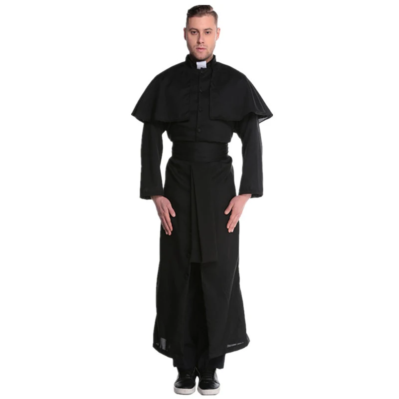 Multiple Couples Middle Ages Priest Nun Habit Costume Church Religious Convent Cosplay Fancy Party Dress Carnival Halloween - Image 5