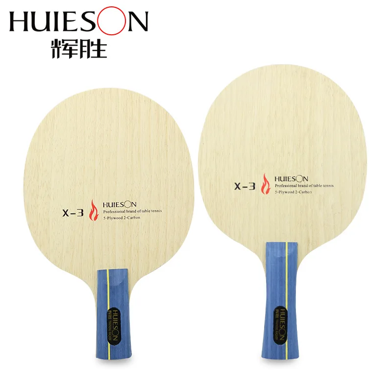 Huieson Hybrid Carbon Table Tennis Racket Pingpong Paddle V-1 X-3 Blade For Loop Killing Player