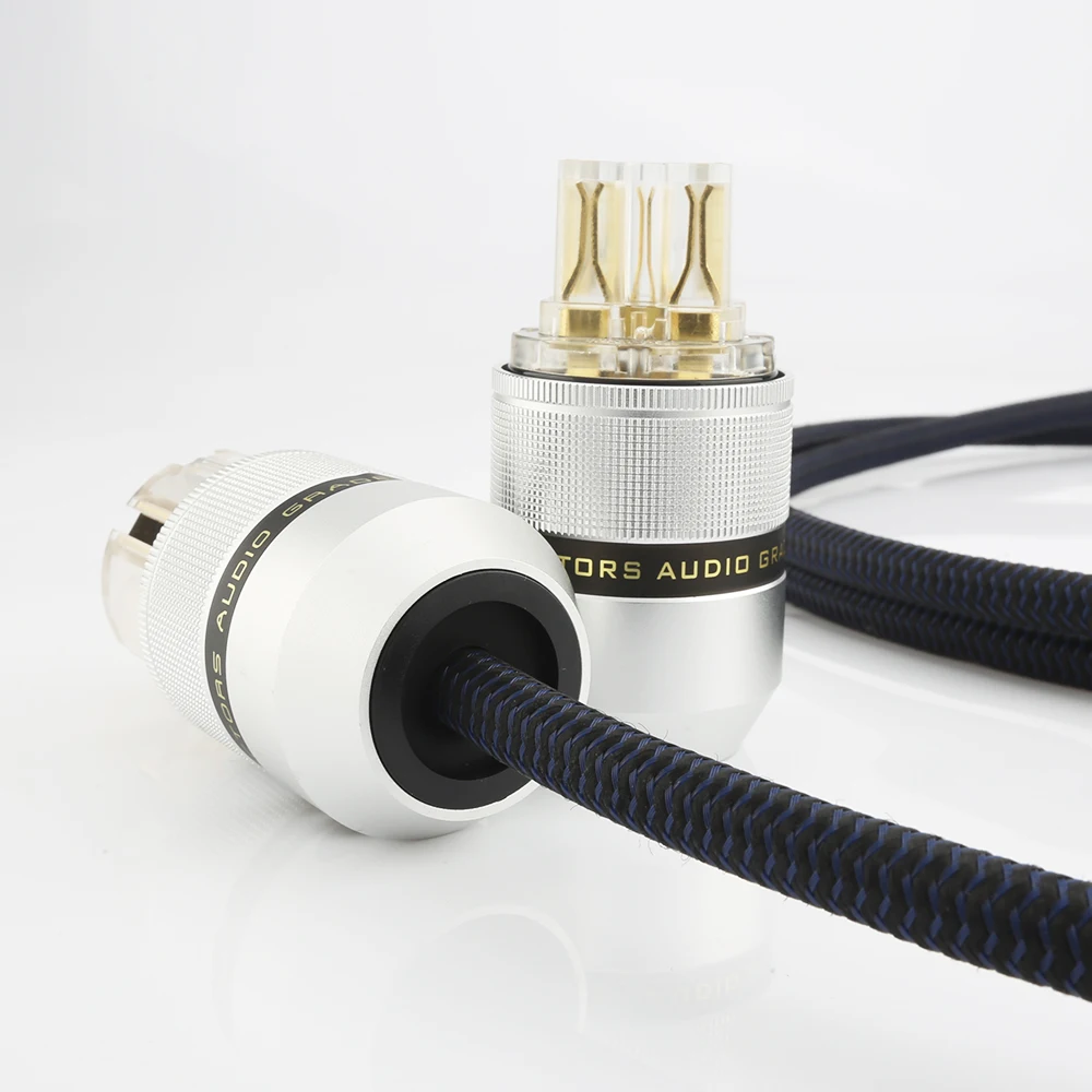 Одна пара, высококачественный Позолоченный разъем питания Schuko + гнездовой разъем IEC