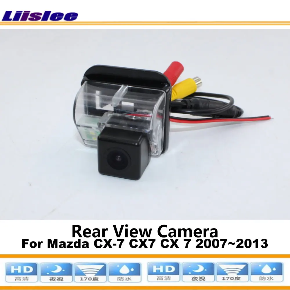 For Mazda CX-7 CX7 CX 7 2007-2013 Car Reverse Rearview Camera Vehicle Back HD CCD Night Vision CAM RCA Adapter Connector