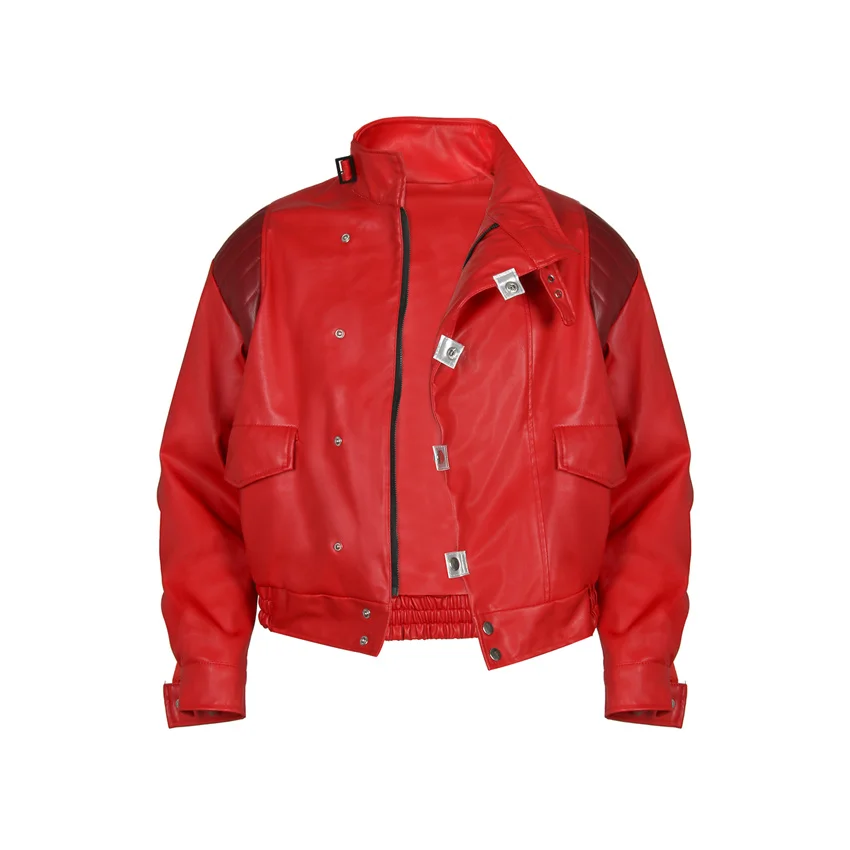 Akira Jacket Shotaro Kaneda Adult Cosplay Coat Pants Red PU