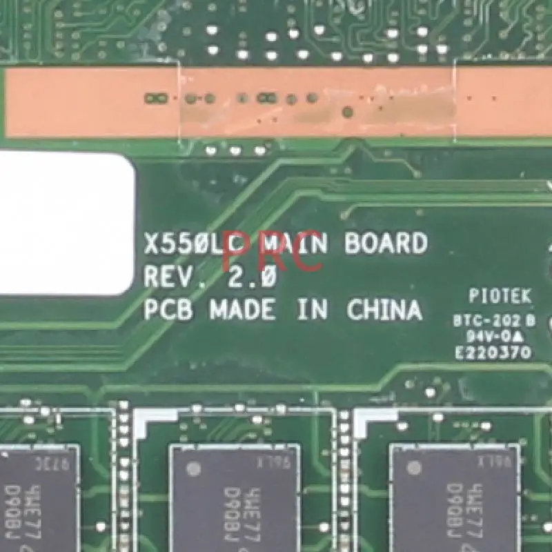 REV:2.0 For ASUS X550LC i7-4500U Laptop motherboard SR16Z DDR3 Notebook Mainboard