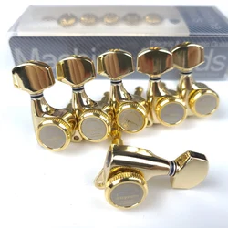 1 Set Guitar Locking Tuners Electric Guitar Machine Heads Tuners Lock String Tuning Pegs Gold Made in Korea