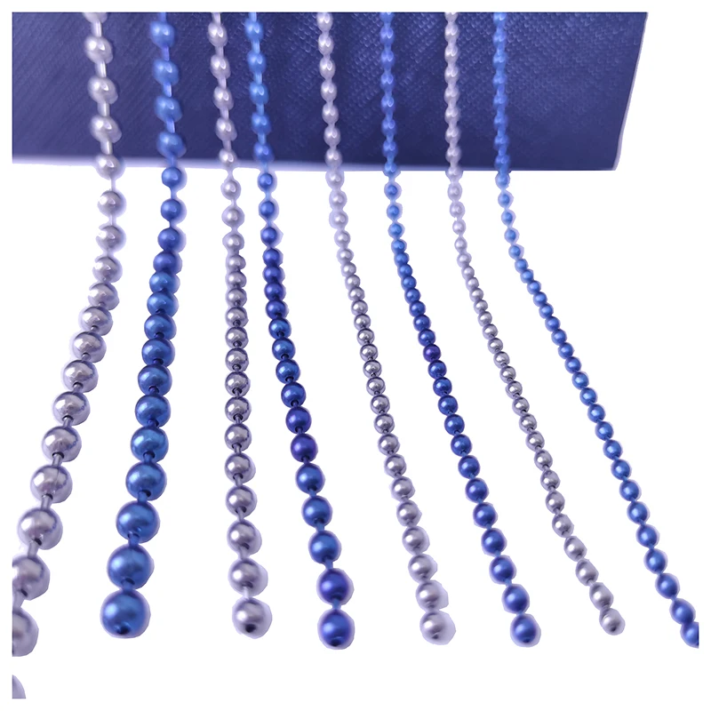 Pure Titanium Bead Necklaces For Women 20-100Cm Chain Length 2.0 2.4 3.0 4.0 Mm Diameter 100% Skin-friendly Non-allergic No Rust