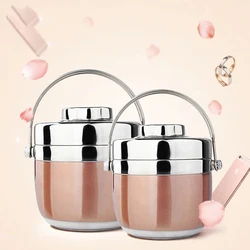 Bento Box Food Thermal Jar Insulation Soup Thermos Bag Portable Stainless Steel Tableware Luxury Kitchen Lunch Storage Container