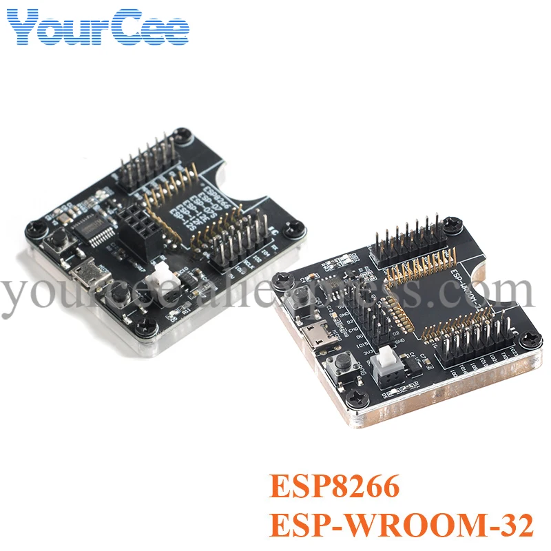 ESP8266 ESP-WROOM-32 Development Board Test Programmer Socket Downloader Burning Fixture Tool for ESP-01 ESP-12S ESPWROOM-32