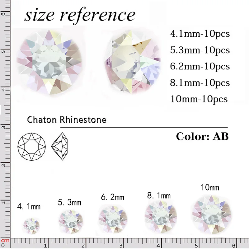 1088 K9 Charms Chaton Cut Crystal AB Glass Crystal Sew On Claw Rhinestones DIY Clothing Wedding Accessorie For Nail Art Clothes