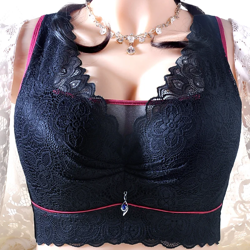 Women\'s Lace Bralette Bresathable Comfortable  Bras for Women Plus Size Underwear Seamless Push Up BrassiereSexy CDE Cup