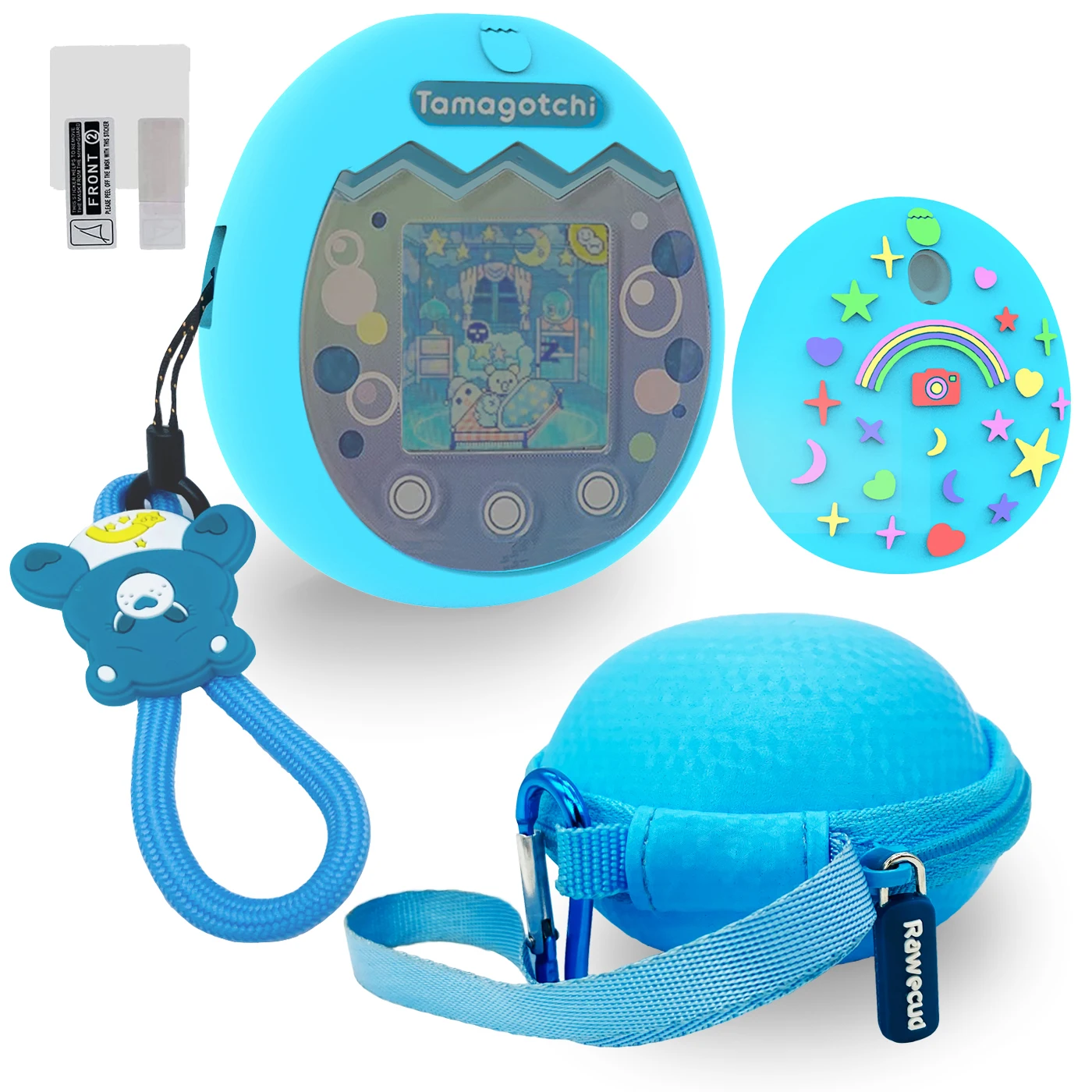 Защитный силиконовый чехол, чехол для переноски и Защита экрана для Tamagotchi Pix подарки на день рождения для детей (только чехол)