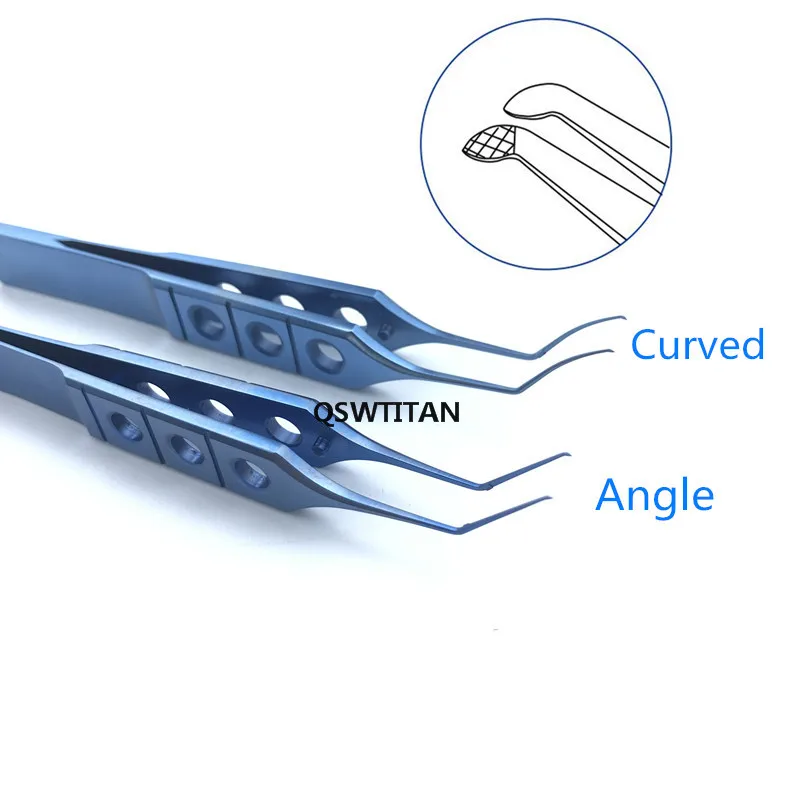 1pc Titanium tweezers Utrata Style Capsulorhexis Forcep 85mm ophthalmic instrument