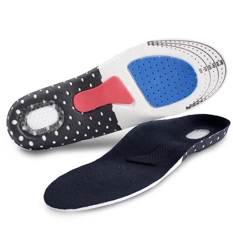 Arch Support Sport Insole Flat Feet Orthopedic Insoles Silica Gel Shock Absorption Cushion Pad for Men Women