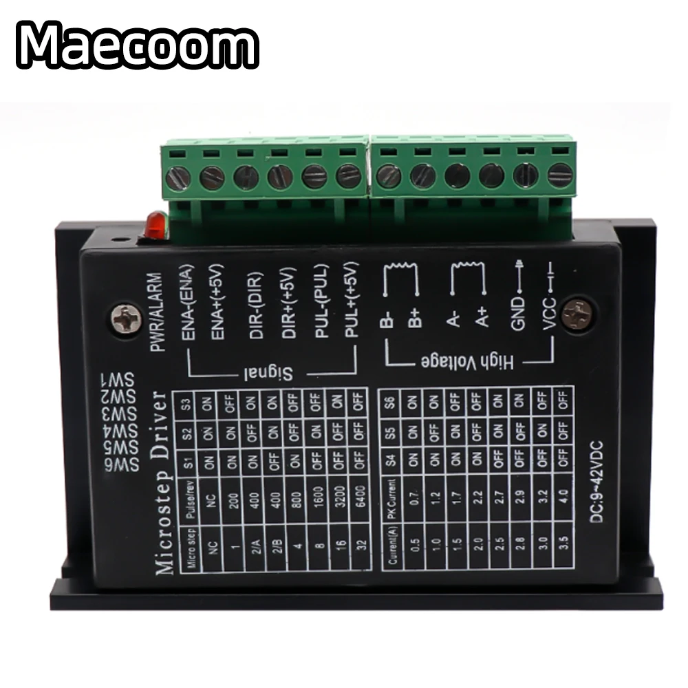 TB6600 stepper motor driver Nema 23 Nema 34 42/57/86 Nema17 32 segments 4.0A 42VDC cnc Engraving machine wood router mini lathe