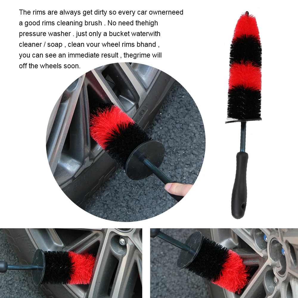 Tire Rim Scrub Brush Interior Seat Crevice Brush Multifunction Super Soft Car Wheel Wash Brush Cleaning Brush