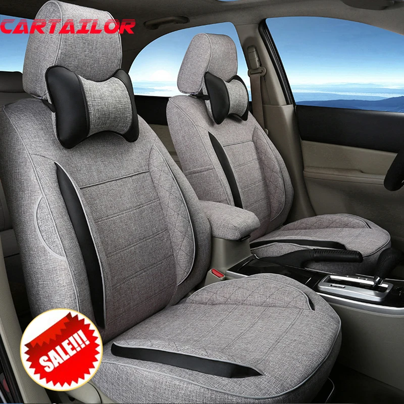 CARTAILOR Black Cover Seat fit for mazda 3 2010 2014 2015 2016 Car Seat Covers Accessories Set Linen Car Styling Seats Protector