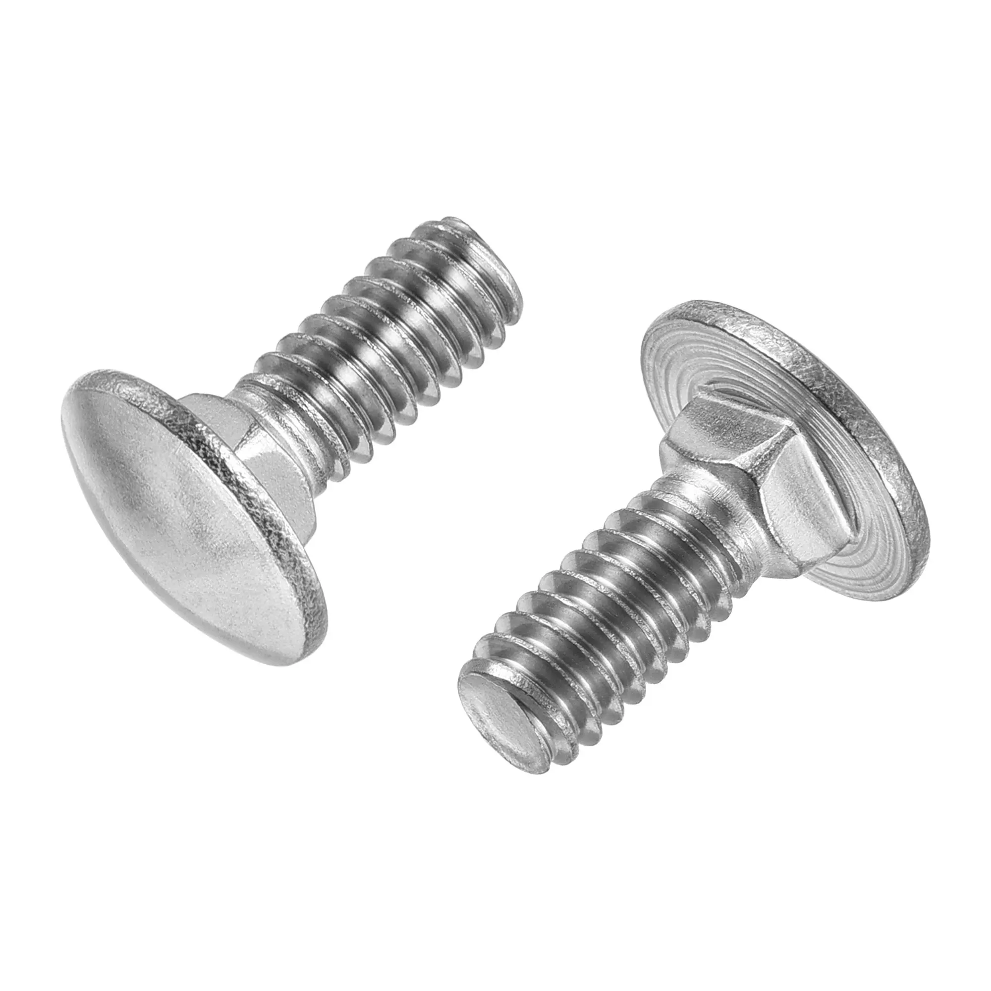 

Uxcell 50pcs 1/4-20x5/8" Carriage Bolt Round Head Square Neck 304 Stainless Steel