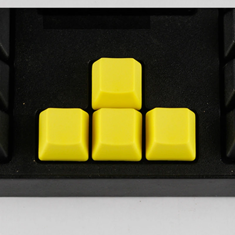 Teclado mecánico grueso sin grabar PBT, 16 piezas, 1u, R1, R2, R3, R4, OEM, arco iris multicolor monocromático alto