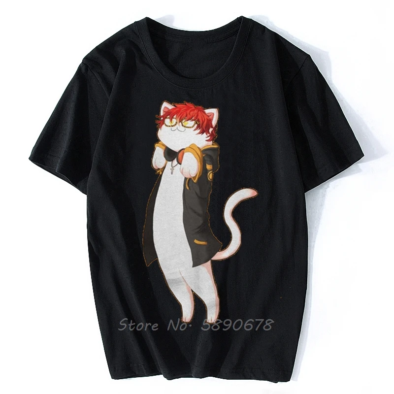 Men's Long 707 T Shirt Mystic Messenger MM BG Otome Game Cotton Clothes Awesome Short Sleeve Harajuku Tee Shirt T-Shirt