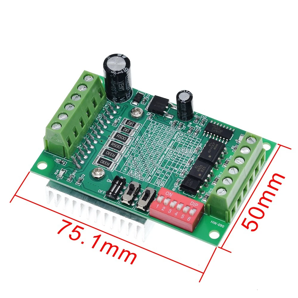 1/2/5 Stück TB6560 Upgrade-Version TB6600 NEMA17/NEMA23 Schrittmotor-Treiberplatine 3A 32 Subdivisionen Nicht leicht zu verbrennen – Detail 4