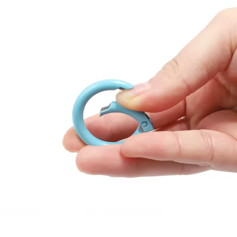 5Pcs/Lot 21 Colors Metal O Ring Spring Clasp Openable Round Carabiner Keychain Clips Hook Dog Chain DIY Jewelry Buckle Connector - Image 4